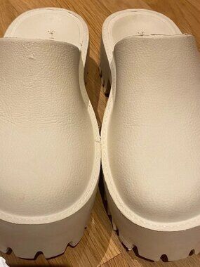 Jeffrey Campbell Sea Salt/Cream Platform Lug Clogs